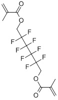 Structure of 2,2,3,3,4,4,5,5-OCTAFLUORO-HEXANEDIOL-1,6-DIMETHACRYLATE