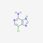 1H-Imidazo[4,5-c]pyridin-4-amine,  7-chloro-结构式