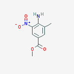 Structure of BENZOIC ACID 4-AMINO-3-METHYL-5-NITRO-,METHYL ESTER