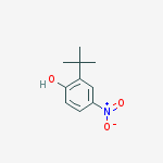 Structure of 2-tert-butyl-4-nitrophenol