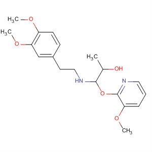 Structure of 2-Propanol,1-[[2-(3,4-dimethoxyphenyl)ethyl]amino]-1-[(3-methoxy-2-pyridinyl)oxy]-