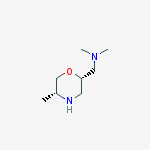 Structure of 2-MORPHOLINEMETHANAMINE,N,N,5-TRIMETHYL-,(2S,5R)-