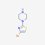 Structure of 4-BROMO-2-(PIPERAZIN-1-YL)THIAZOLE
