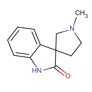 Structure of Spiro[3H-indole-3,3'-pyrrolidin]-2(1H)-one, 1'-methyl-