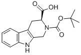 BOC-L-1,2,3,4-四氢-Β-咔啉-3-羧酸结构式
