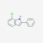 Structure of 7-chloro-2-phenyl-1H-Indole