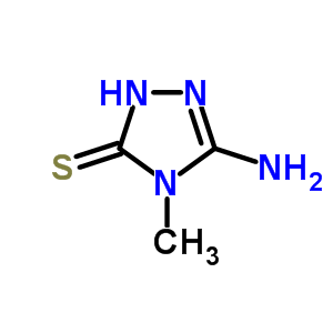 Structure of 3-amino-4-methyl-1h-1,2,4-triazole-5-thione