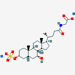 Glycochenodeoxycholic Acid 3-Sulfate Disodium Salt结构式