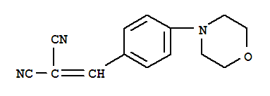Structure of propanedinitrile, 2-[[4-(4-morpholinyl)phenyl]methylene]-