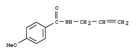 Structure of benzamide, 4-methoxy-N-2-propen-1-yl-