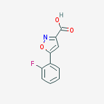 Structure of 5-(2-fluorophenyl)isoxazole-3-carboxylic acid