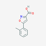 Structure of 5-o-tolylisoxazole-3-carboxylic acid