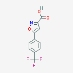 5-(4-(trifluoromethyl)phenyl)isoxazole-3-carboxylic acid结构式