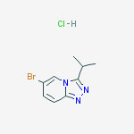 Structure of 6-BROMO-3-ISOPROPYL-[1,2,4]TRIAZOLO[4,3-A]PYRIDINE HYDROCHLORIDE