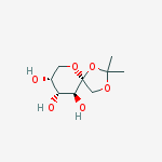Structure of 1,2-O-Isopropylidene-beta-D-fructopyranose