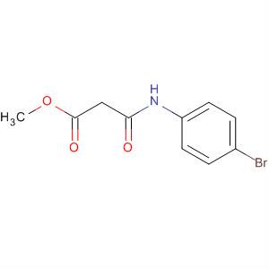 Structure of Propanoic acid, 3-[(4-bromophenyl)amino]-3-oxo-, methyl ester