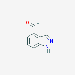 Structure of 1H-INDAZOLE-4-CARBALDEHYDE