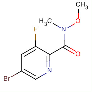 Structure of 2-Pyridinecarboxamide, 5-bromo-3-fluoro-N-methoxy-N-methyl-