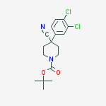 Structure of 1-N-Boc-4-(3,4-dichlorophenyl)-4-cyanopiperidine