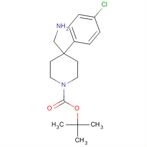 Structure of 1-Piperidinecarboxylic acid, 4-(aminomethyl)-4-(4-chlorophenyl)-,
1,1-dimethylethyl ester