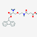 Structure of N-(FMOC-5-AMINO-3-OXA-PENTYL)-SUCCINAMIC ACID