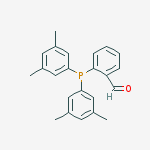 Structure of 2-[BIS(3,5-DIMETHYLPHENYL)PHOSPHINO]BENZALDEHYDE, MIN. 97%, YELLOW SOLID