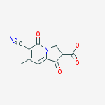 Structure of 6-Cyano-1,2,3,5-tetrahydro-7-methyl-1,5-dioxo-2-Indolizinecarboxylic Acid Methyl Ester