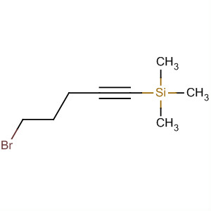 Structure of Silane, (5-bromo-1-pentynyl)trimethyl-