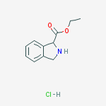 Ethyl isoindoline-1-carboxylate hydrochloride结构式