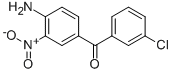 Structure of (4-AMINO-3-NITRO-PHENYL)-(3-CHLORO-PHENYL)-METHANONE