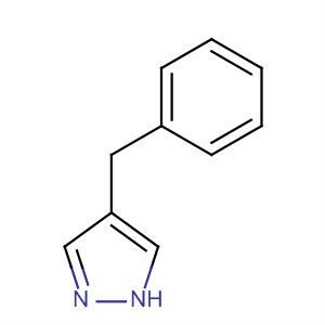 Structure of 1H-Pyrazole, 4-(phenylmethyl)-