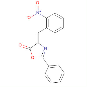 Structure of 5(4H)-Oxazolone, 4-[(2-nitrophenyl)methylene]-2-phenyl-, (4Z)-