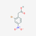 2-BROMO-4-NITROPHENYLACETIC ACID结构式