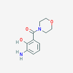 Structure of Morpholine, 4-(3-amino-2-hydroxybenzoyl)-
