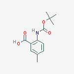 Structure of N-BOC-5-METHYLANTHRANILIC ACID