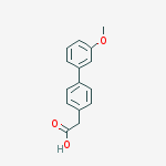 Structure of 4-BIPHENYL-(3-METHOXY)ACETIC ACID