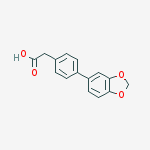 4-BIPHENYL-[1,3]DIOXOL-5-YL-ACETIC ACID结构式