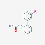 Structure of 2-BIPHENYL-3-FLUORO-ACETIC ACID
