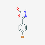 Structure of 1,3,4-OXADIAZOL-2(3H)-ONE, 5-(4-BROMOPHENYL)-