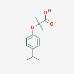 Structure of 2-(4-ISOPROPYLPHENOXY)-2-METHYLPROPANOIC ACID