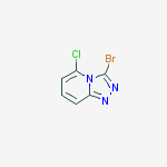 Structure of 3-Bromo-5-chloro-[1,2,4]triazolo[4,3-a]pyridine