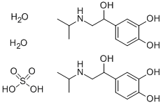 Structure of ISOPRENALINE SULFATE