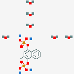 Structure of MENADIOLSODIUMPHOSPHATEHEXAHYDRATE