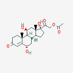 21-O-Acetyl 6?-Hydroxy Cortisol结构式