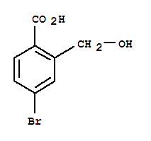Structure of Benzoicacid, 4-bromo-2-(hydroxymethyl)-
