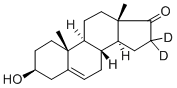 Structure of DEHYDROEPIANDROSTERONE-16,16-D2