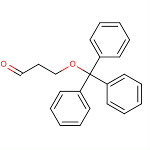 Structure of Propanal, 3-(triphenylmethoxy)-