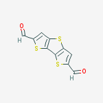 Structure of bisthieno[3,2-b:2',3'-d]thiophene-2,6-dicarbaldehyde