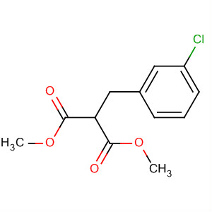 Propanedioic acid, [(3-chlorophenyl)methyl]-, dimethyl ester结构式