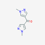 Structure of Methanone, bis(1-methyl-1H-pyrazol-4-yl)-